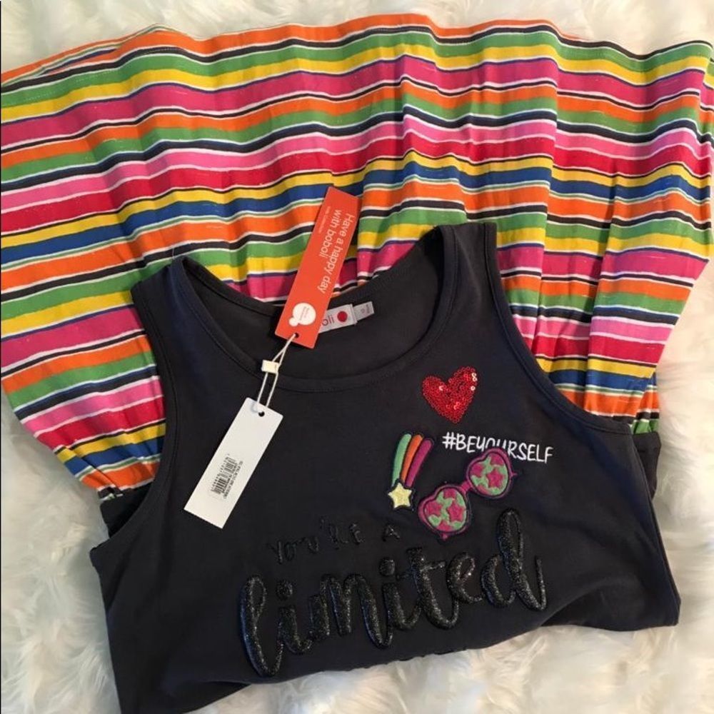 New with tags lil girl dress from boboli size 12